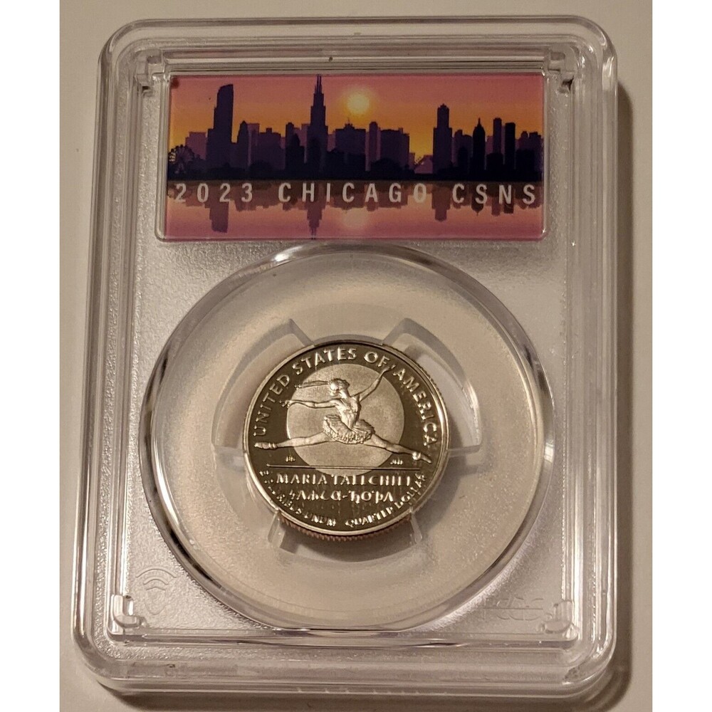 2023 S Clad Maria Tallchief Quarter Proof PR70 DCAM PCGS First Strike CSNS Label